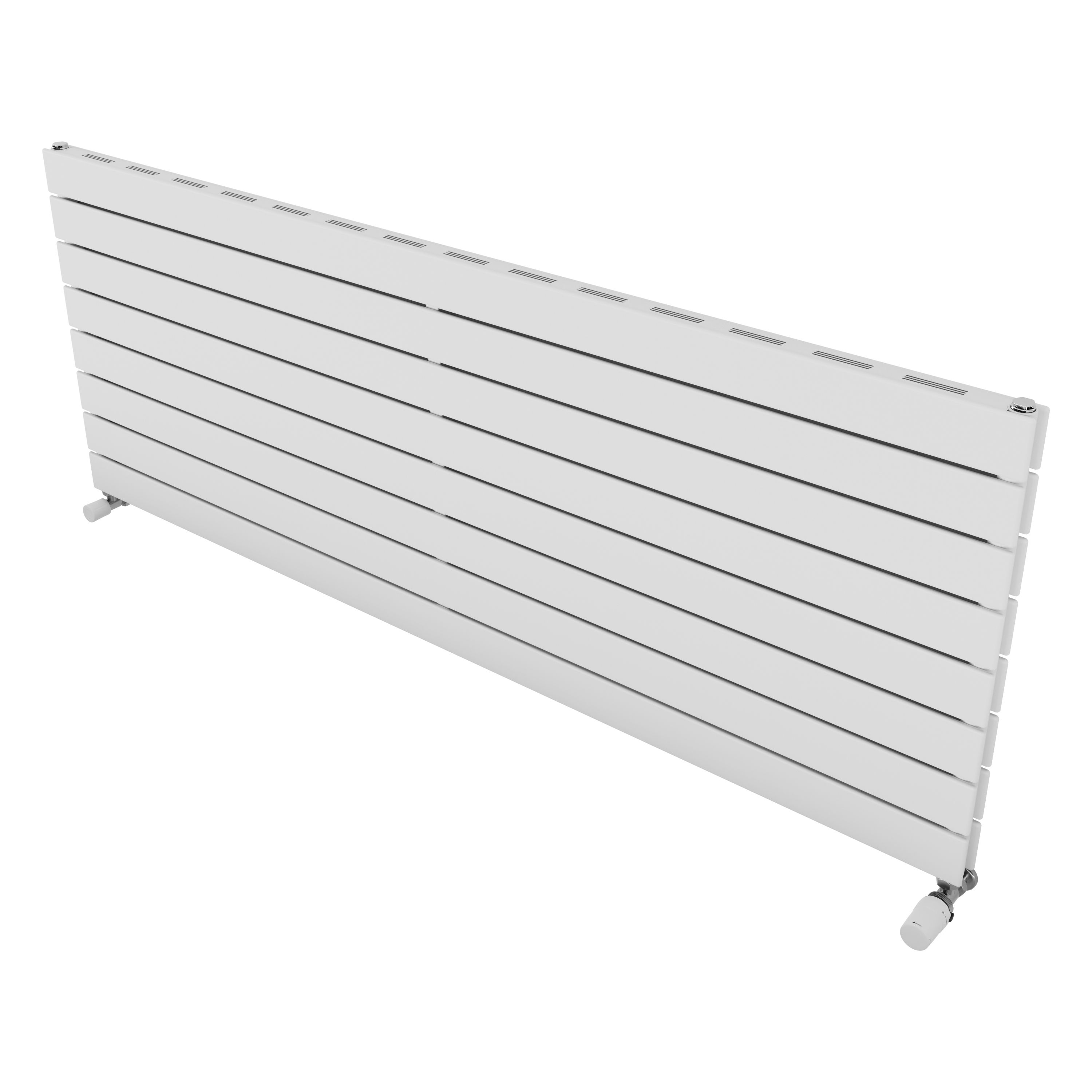 Ximax Vertirad Slimline Duplex Deluxe Satin White Horizontal Designer Panel Radiator, (W)1600mm X (H)595mm Price Comparisons | Compare The Build