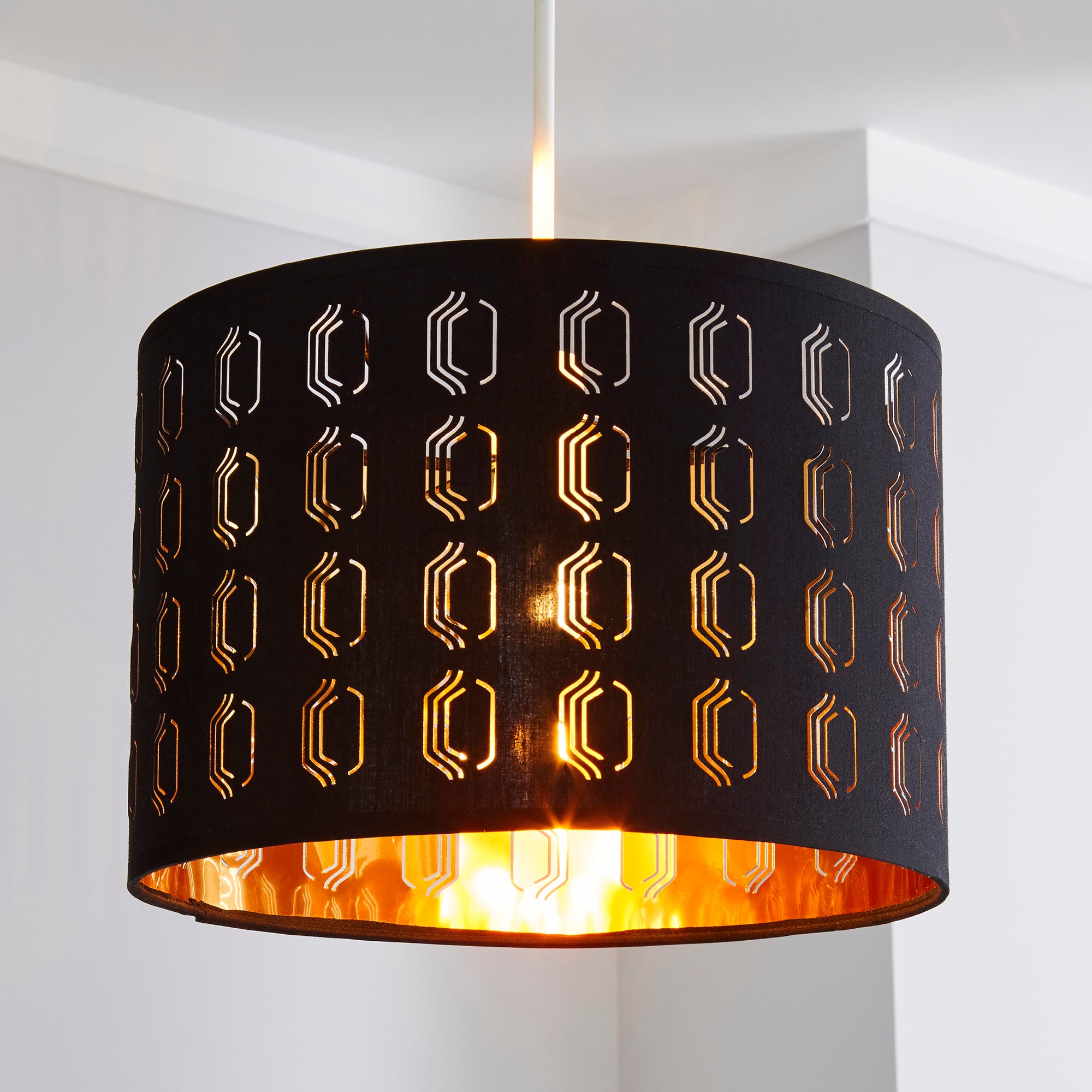 Muscat Drum Lamp Shade 30cm Black Black Price Comparisons | Compare The Build