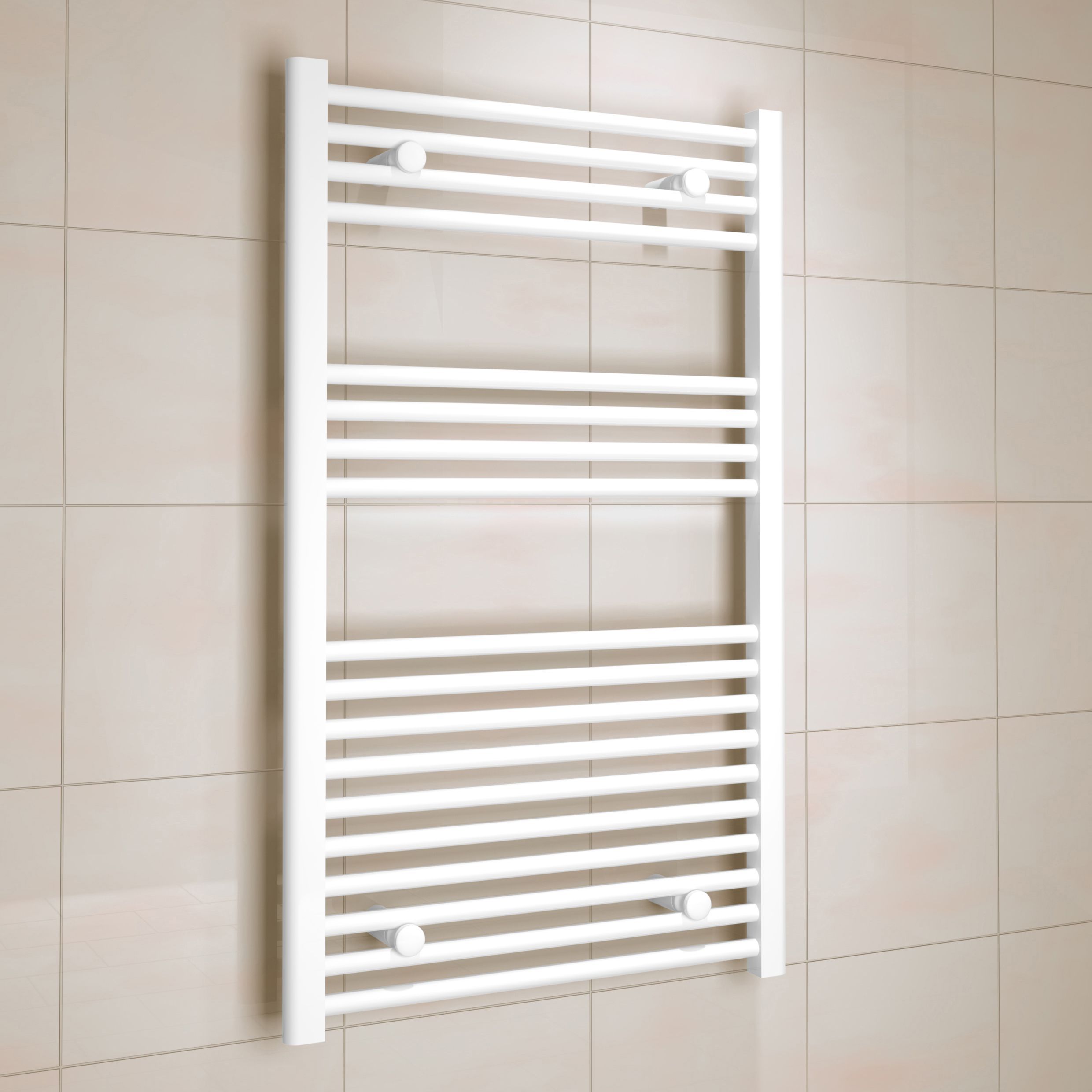 Kudox 458W Electric White Towel Warmer (H)1000mm (W)600mm Price Comparisons | Compare The Build