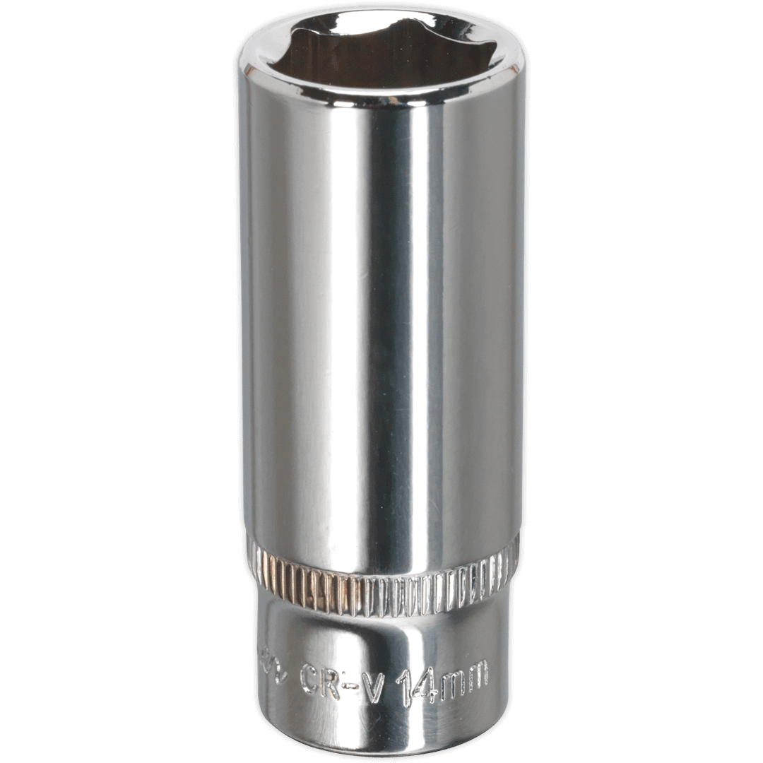 Sealey 1/4" Drive Polished Deep Hexagon WallDrive Socket Metric 1/4" 14mm Price Comparisons | Compare The Build