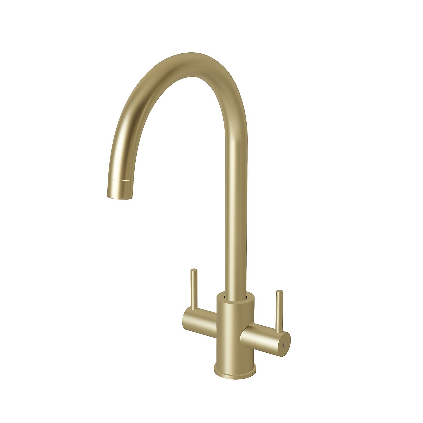 Leonie Twin Lever Tap - Brushed Brass Price Comparisons | Compare The Build