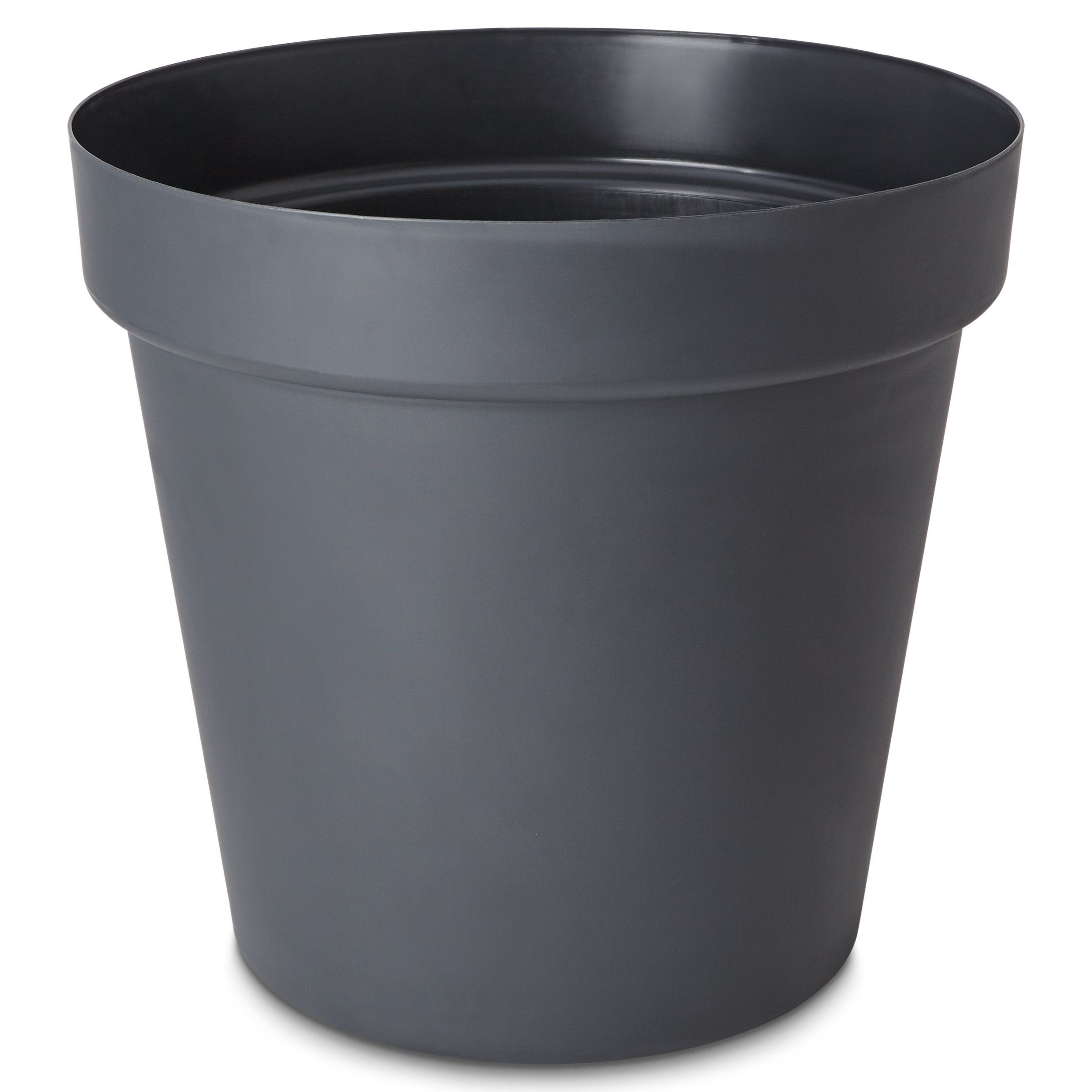 Blooma Nurgul Dark Grey Plastic Round Plant Pot (Dia)58Cm Price Comparisons | Compare The Build