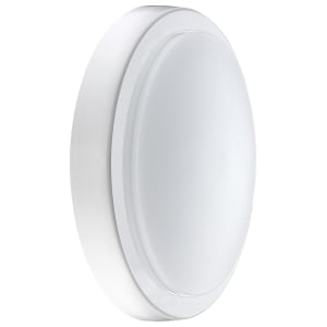 Luceco Decorative Indoor IP54 Bulkhead 220mm 1300LM 14W 4000K White & Chrome Bezel Price Comparisons | Compare The Build