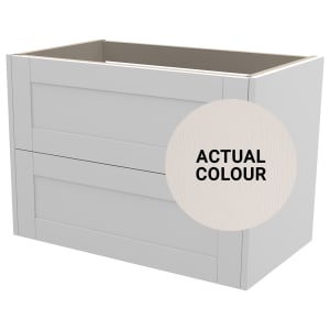 Duarti By Calypso Highwood 800mm Full Depth 2 Drawer Wall Hung Vanity Unit - Taupe | Compare The Build