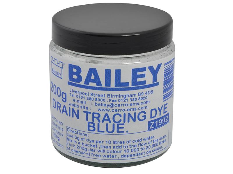 Bailey BAI1992 1992 Drain Tracing Dye - Blue Price Comparisons | Compare The Build