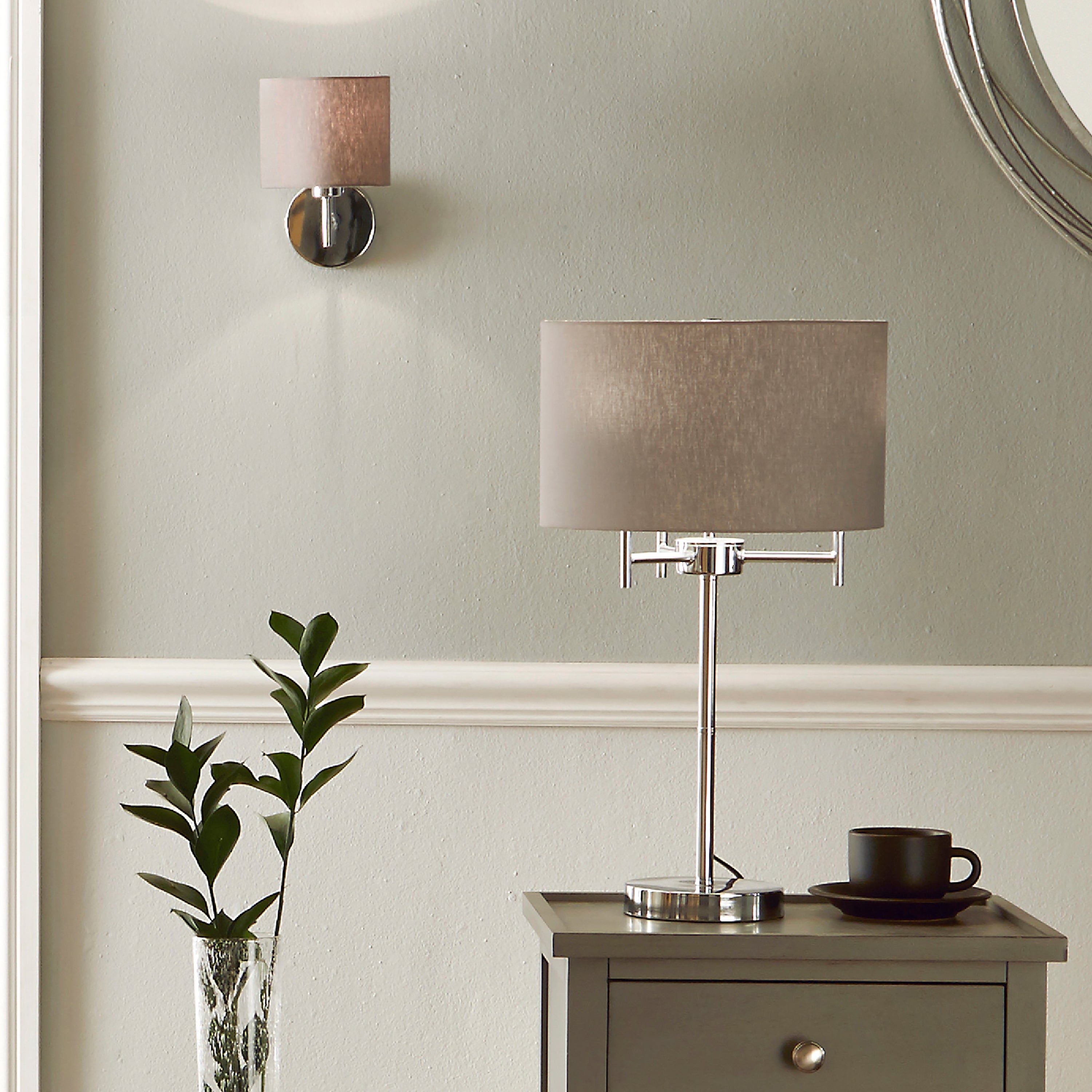 Plaza 3 Light Metal Table Lamp Silver Price Comparisons | Compare The Build
