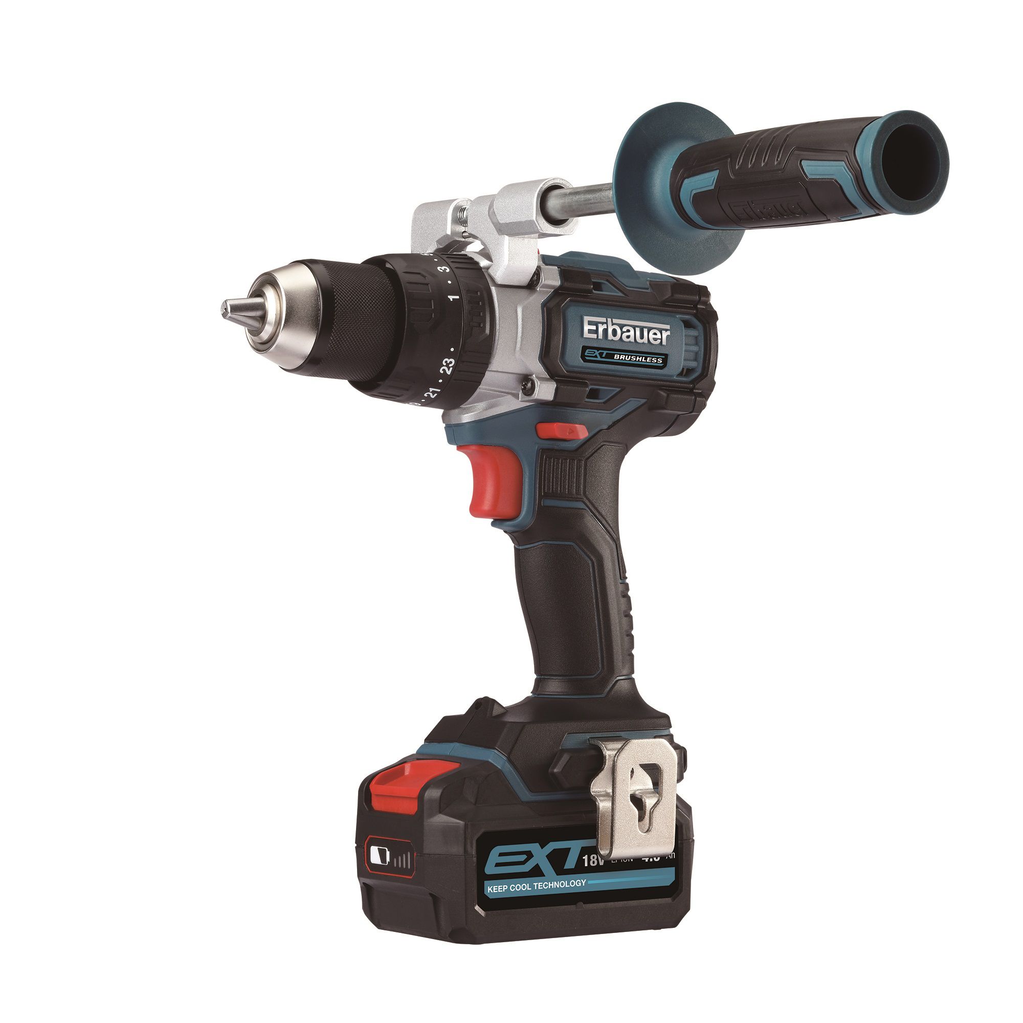 Erbauer Ext 18V 5Ah Li-Ion Cordless Combi Drill 2 Batteries Ecdt18-Li-2 | Compare The Build