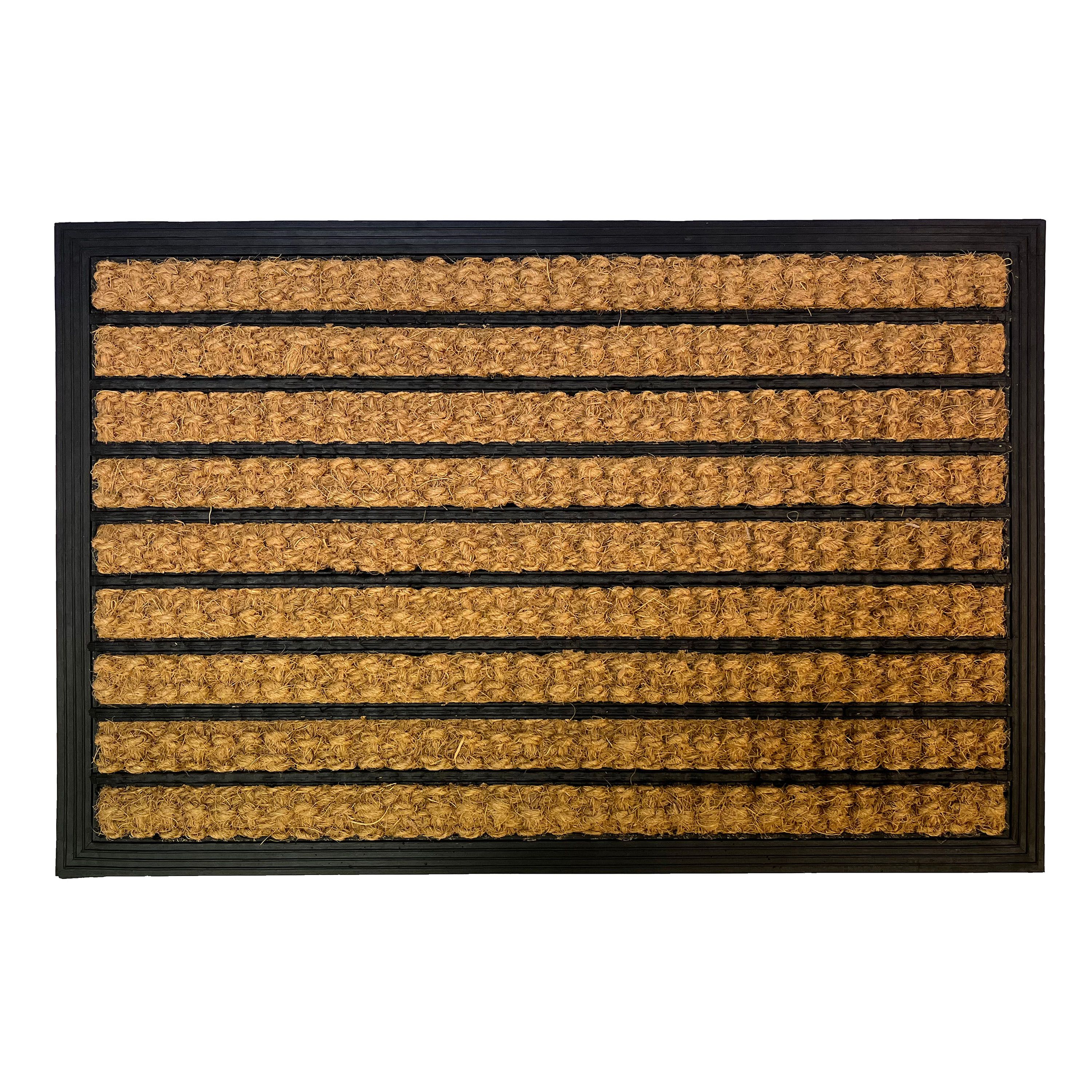 Primeur Natural Stripe Indoor & Outdoor Mat 60Cmx40Cm Price Comparisons | Compare The Build