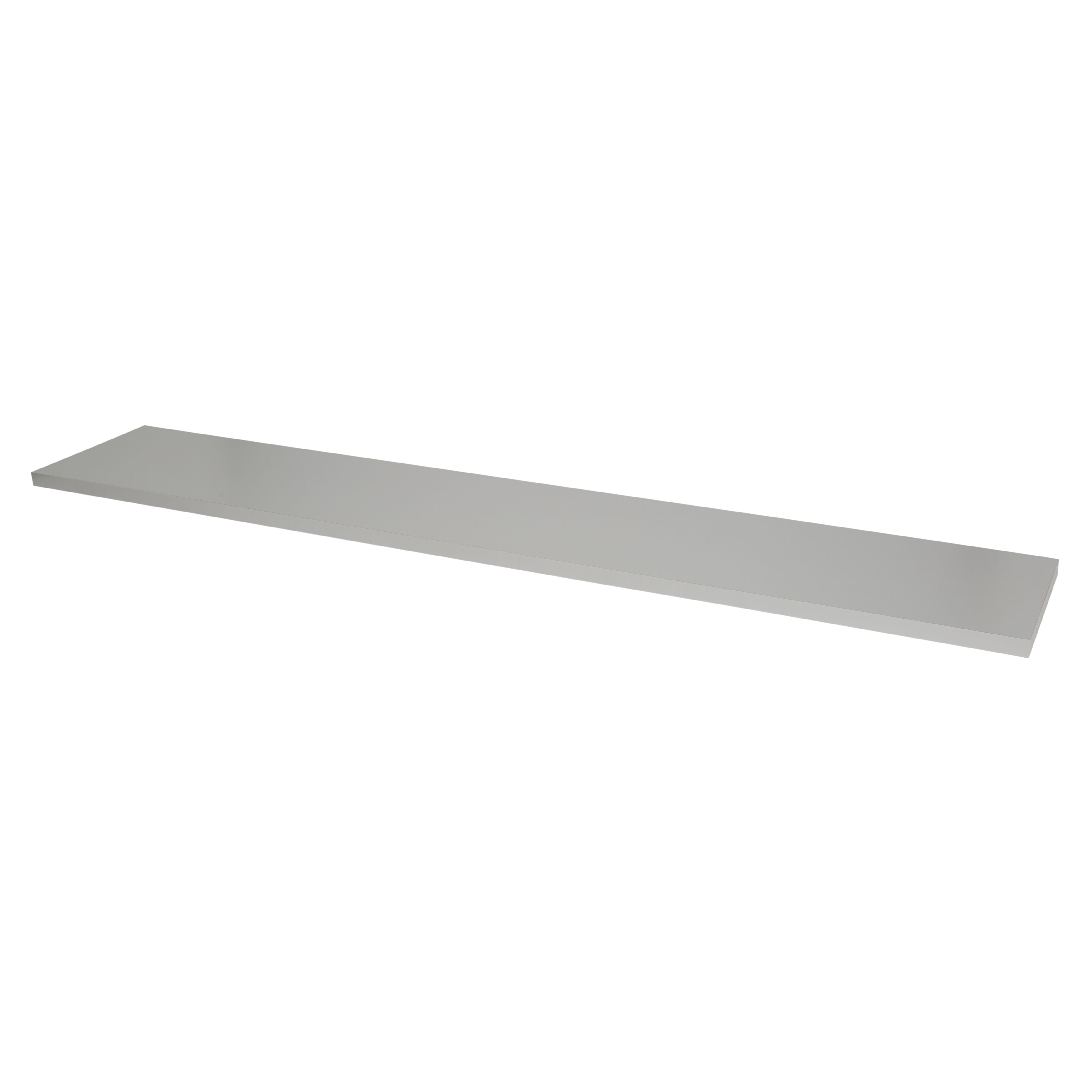 Form Rigga Silver Effect Wall Shelf (L)1180mm (D)190mm Price Comparisons | Compare The Build