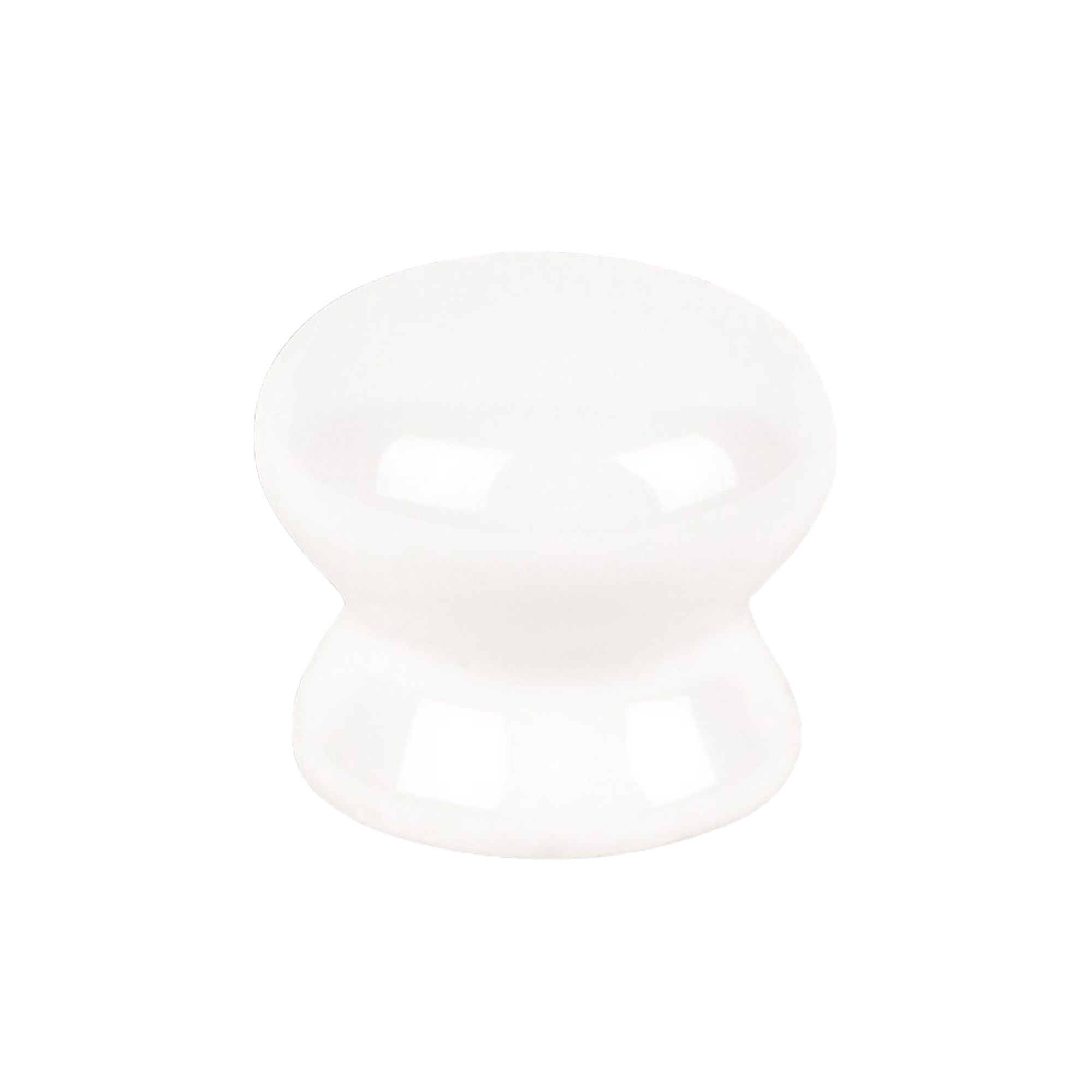 White Traditional Knob Furniture Knob (D)35 mm, Pack Of 2 | Compare The Build