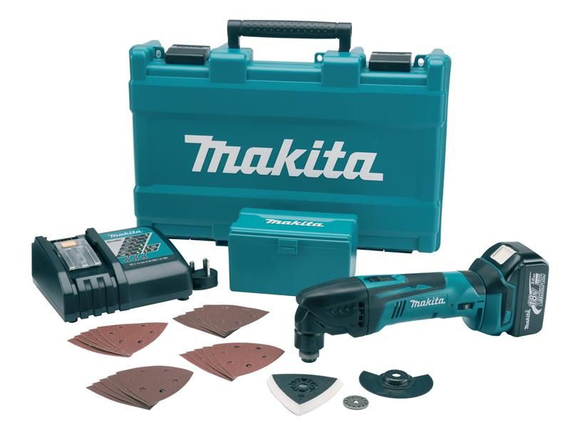 Makita MAKDTM50RT1J DTM50RT1J LXT Multi-Tool & Accessory Kit 18V 1 x 5.0Ah Li-ion Price Comparisons | Compare The Build