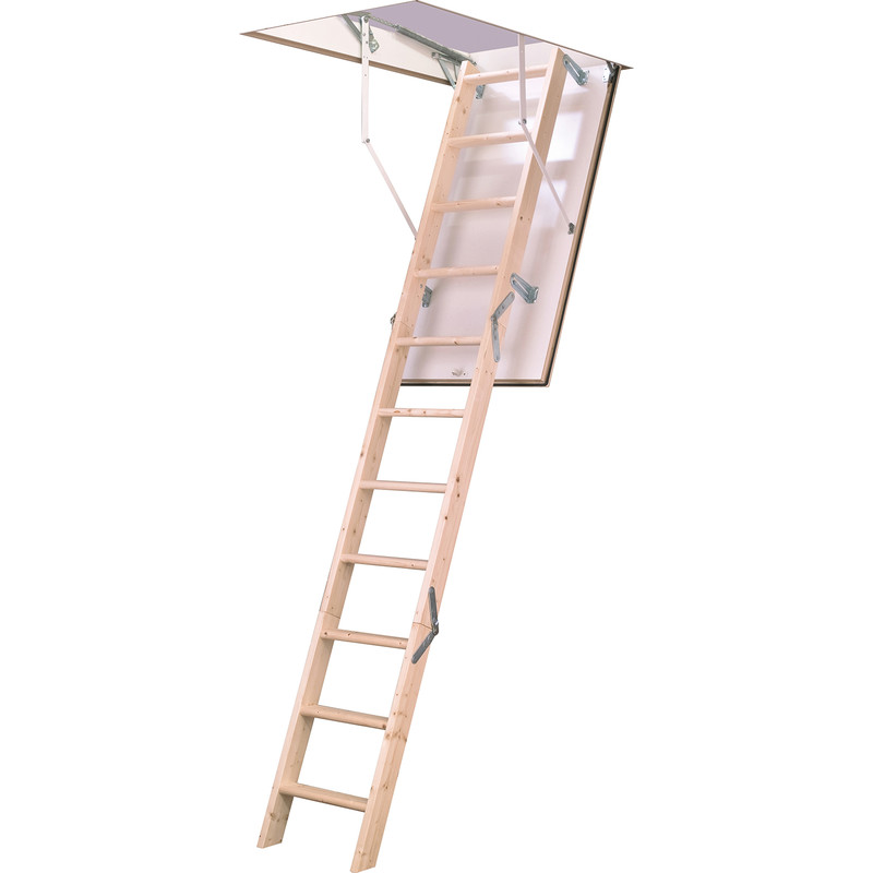 TB Davies EuroFold Timber Loft Ladder 2.8m Price Comparisons | Compare The Build