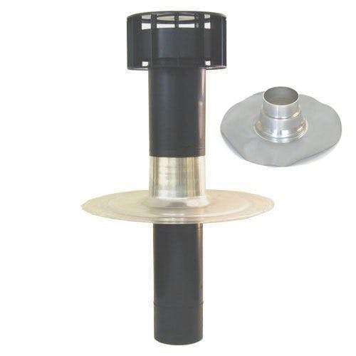 Ubbink OFT4 131mm Flat Roof Vent Terminal (Twin Wall) -  PVC Flange Polyethylene 50147010 Price Comparisons | Compare The Build