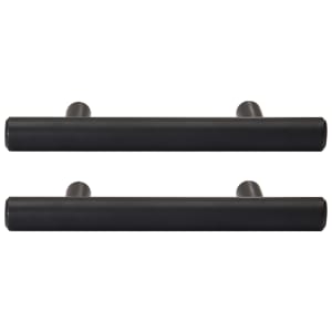 T Bar Cabinet Handle Black 115mm - Pack of 2 | Compare The Build