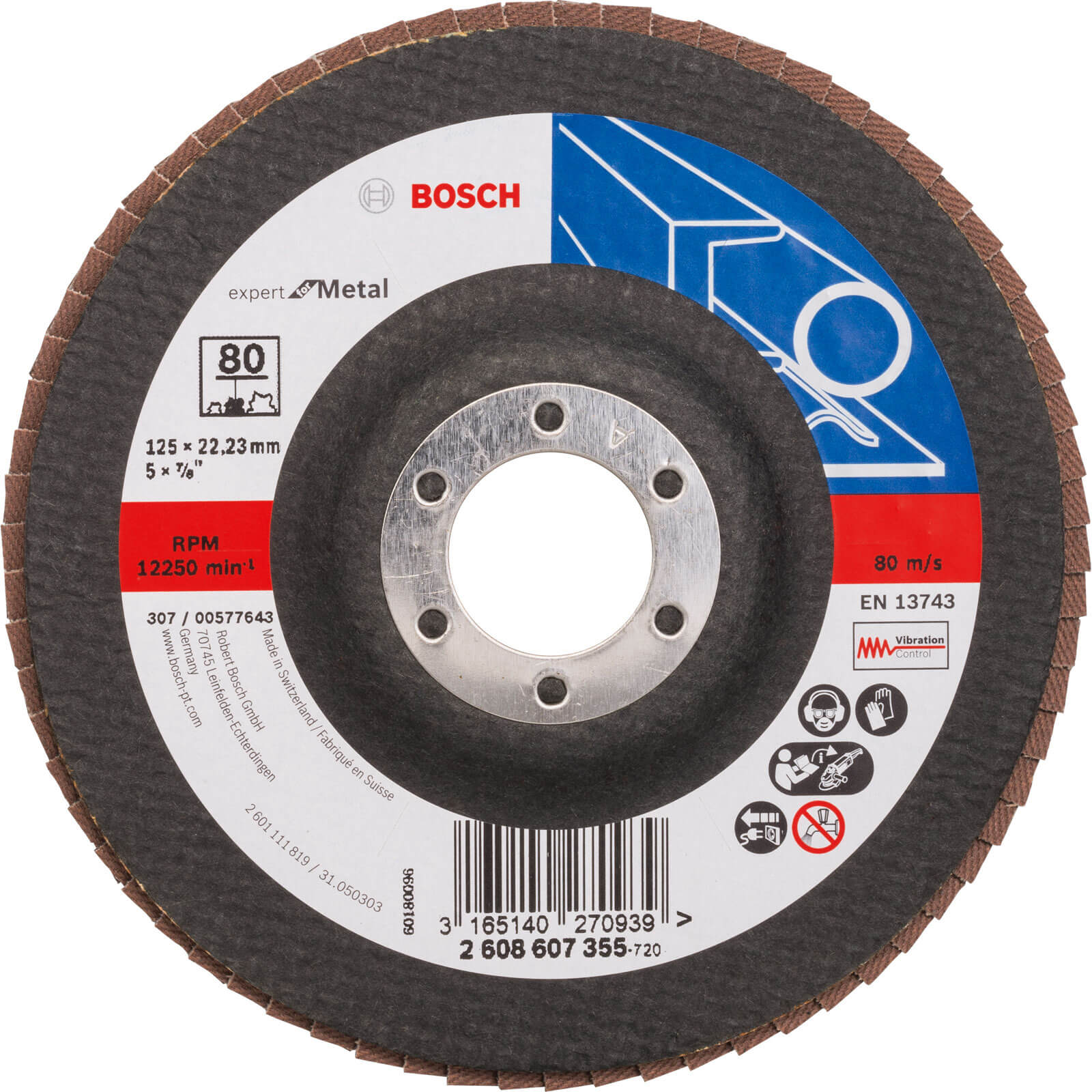 Bosch Expert X551 for Metal Flap Disc 125mm 80g Pack of 1 | Compare The Build