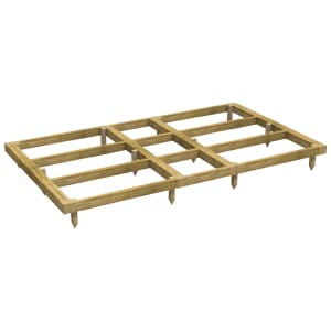 Power Sheds 10 x 6ft Pressure Treated Garden Building Base Kit | Compare The Build