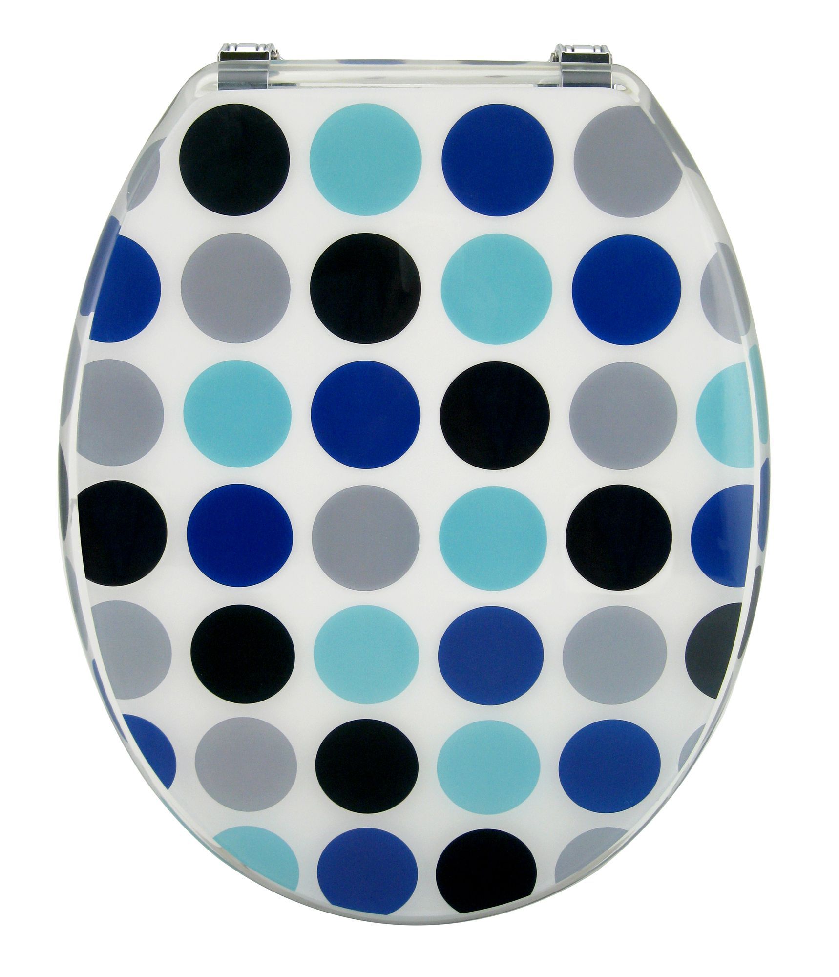 Cooke & Lewis Epic Blue, White & Black Toilet Seat | Compare The Build