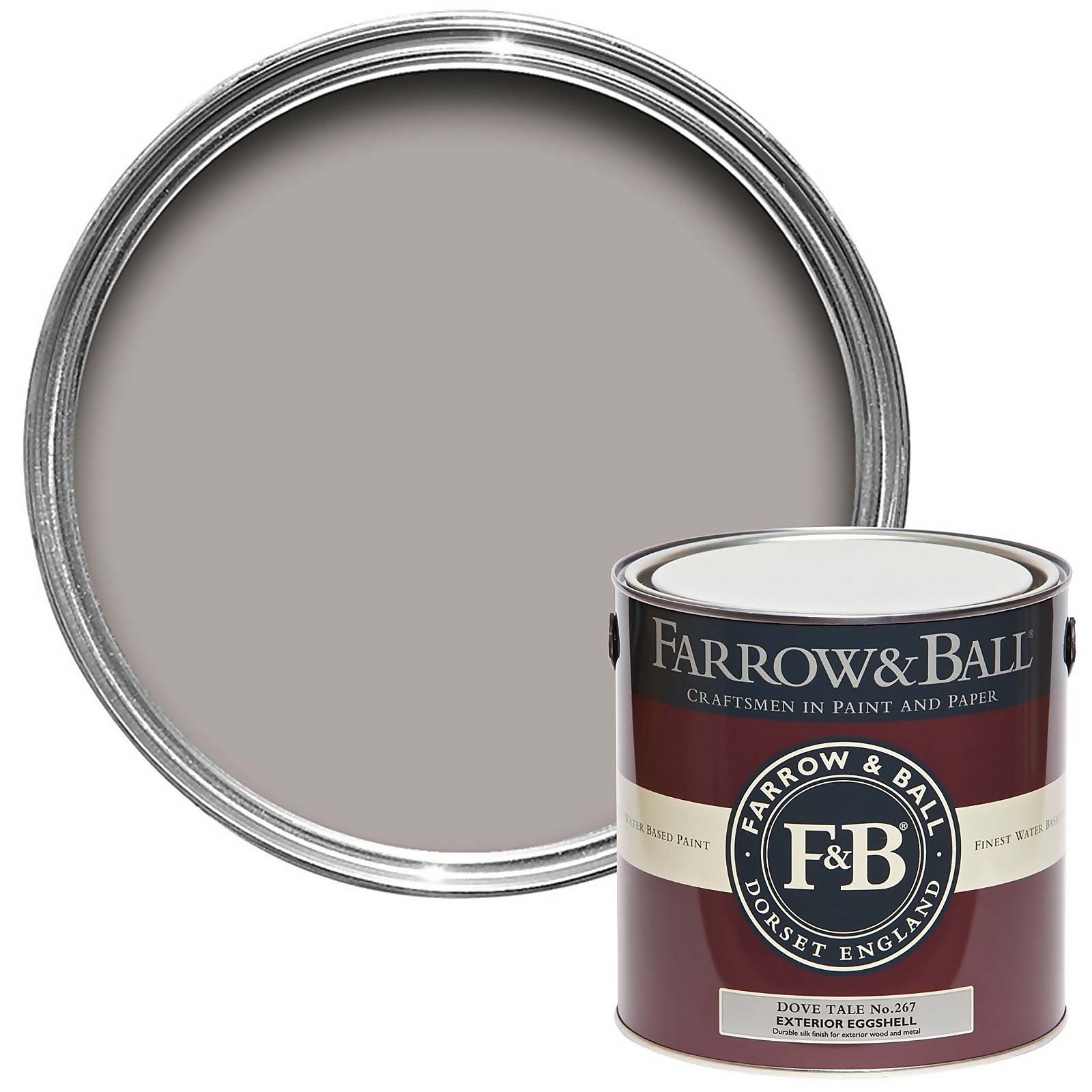 Farrow & Ball Exterior Eggshell Paint Dove Tale - 2.5L Price Comparisons | Compare The Build