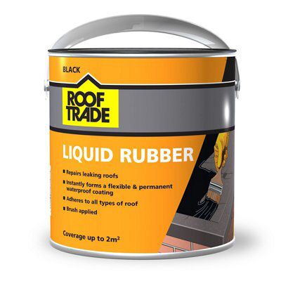 Rooftrade Black Liquid Rubber Roof Sealant 2L Price Comparisons | Compare The Build