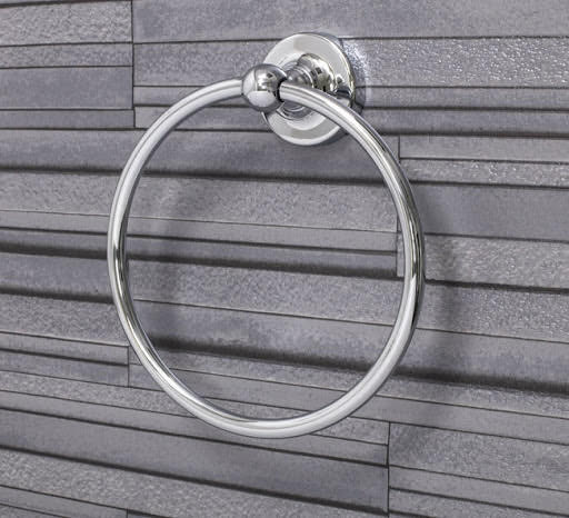 Croydex Worcester Flexi-Fix Chrome Towel Ring - QM461541 Price Comparisons | Compare The Build