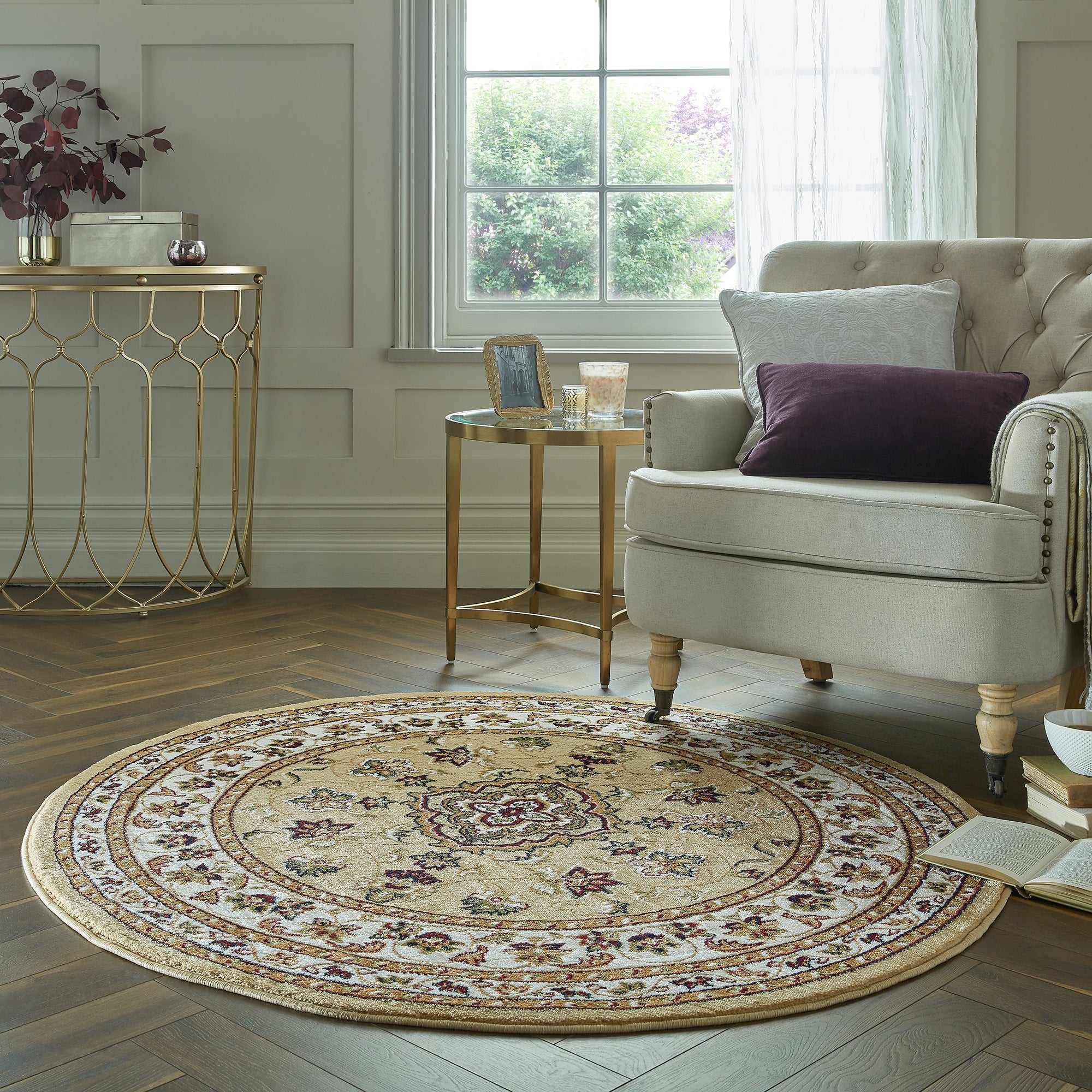 Sherborne Circle Rug Sherborne Beige Price Comparisons | Compare The Build