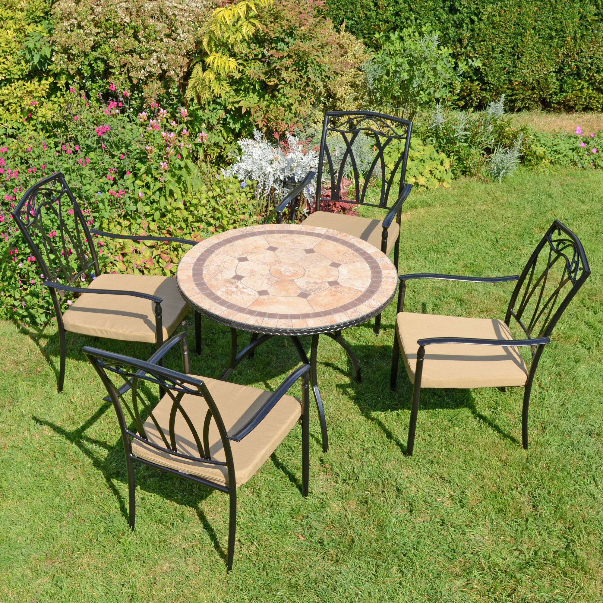 Richmond Table with 4 Ascot Chairs Set Natural Price Comparisons | Compare The Build