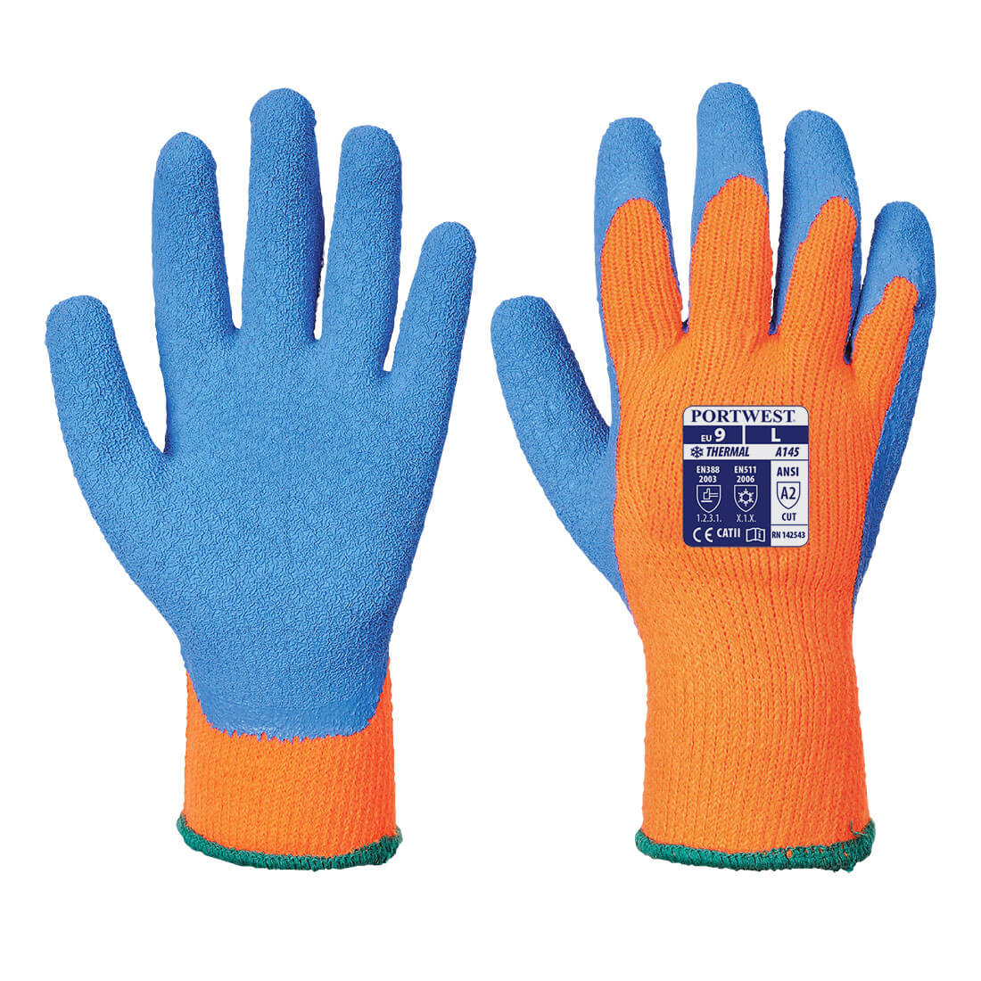 Portwest Latex Grip Gloves for Cold Conditions Orange / Blue 2XL Price Comparisons | Compare The Build