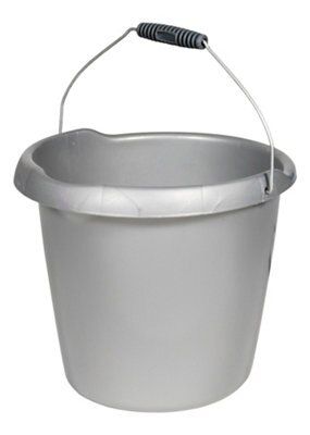 Curver Silver Plastic 10L Bucket | Compare The Build