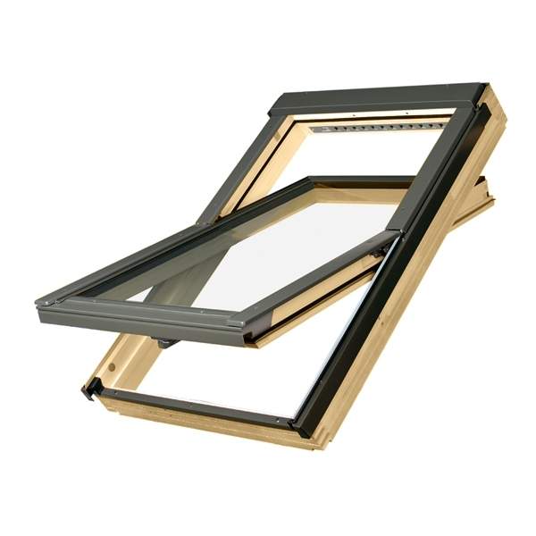 Fakro FTP R1/07 Pine Centre Pivot Sound Reduction Roof Window - 78 x 140cm 871X07 Price Comparisons | Compare The Build