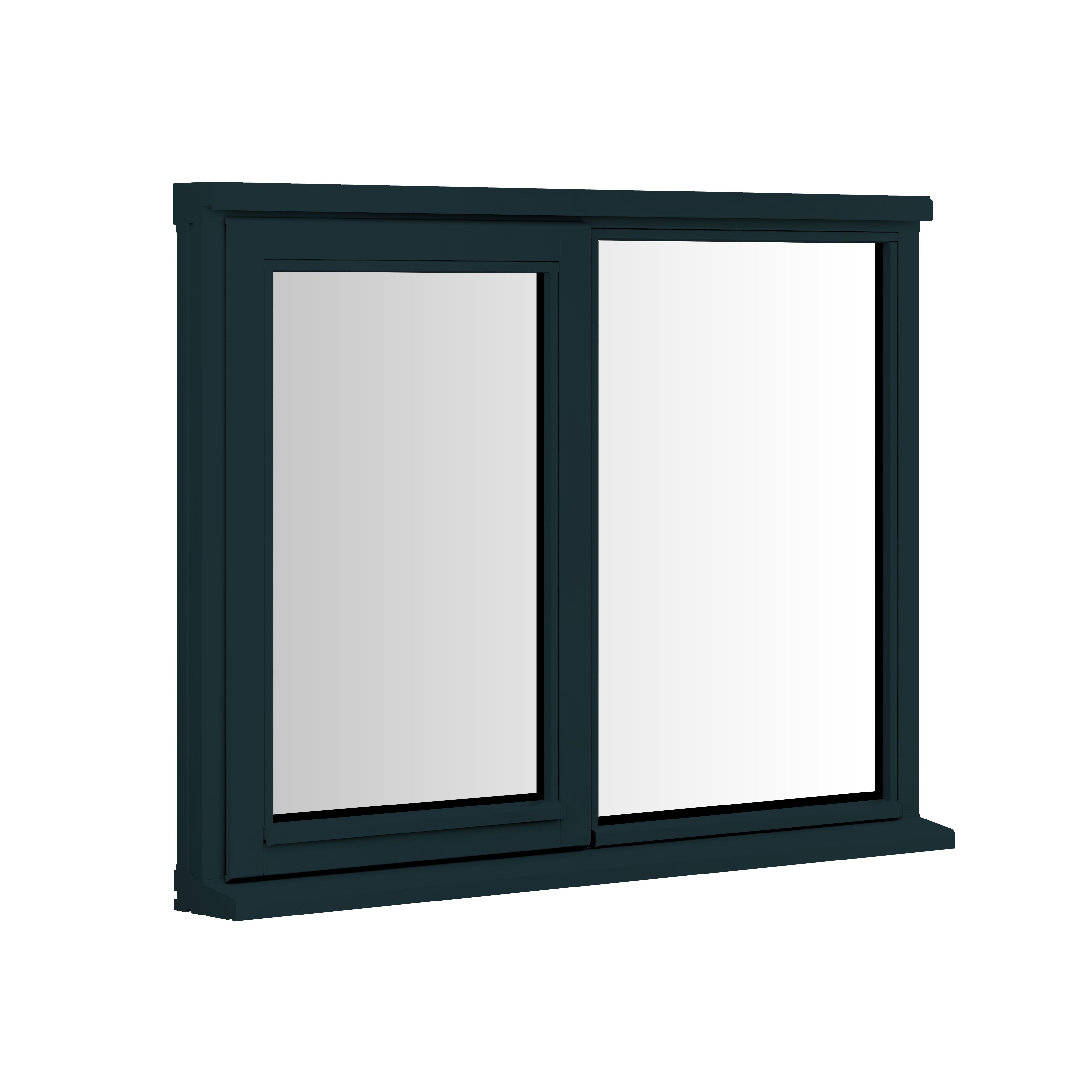 Stormsure Clear Double Glazed Anthracite Grey Timber Left-Handed Top Hung Window, (H)1045mm (W)1195mm Price Comparisons | Compare The Build