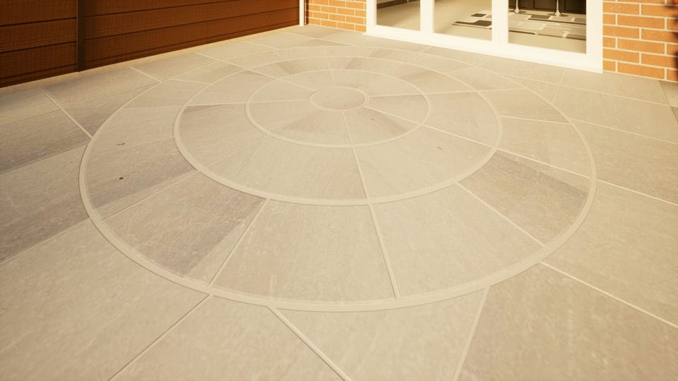 Sandstone Circular Paving - 2800mm Kandla Grey | Compare The Build