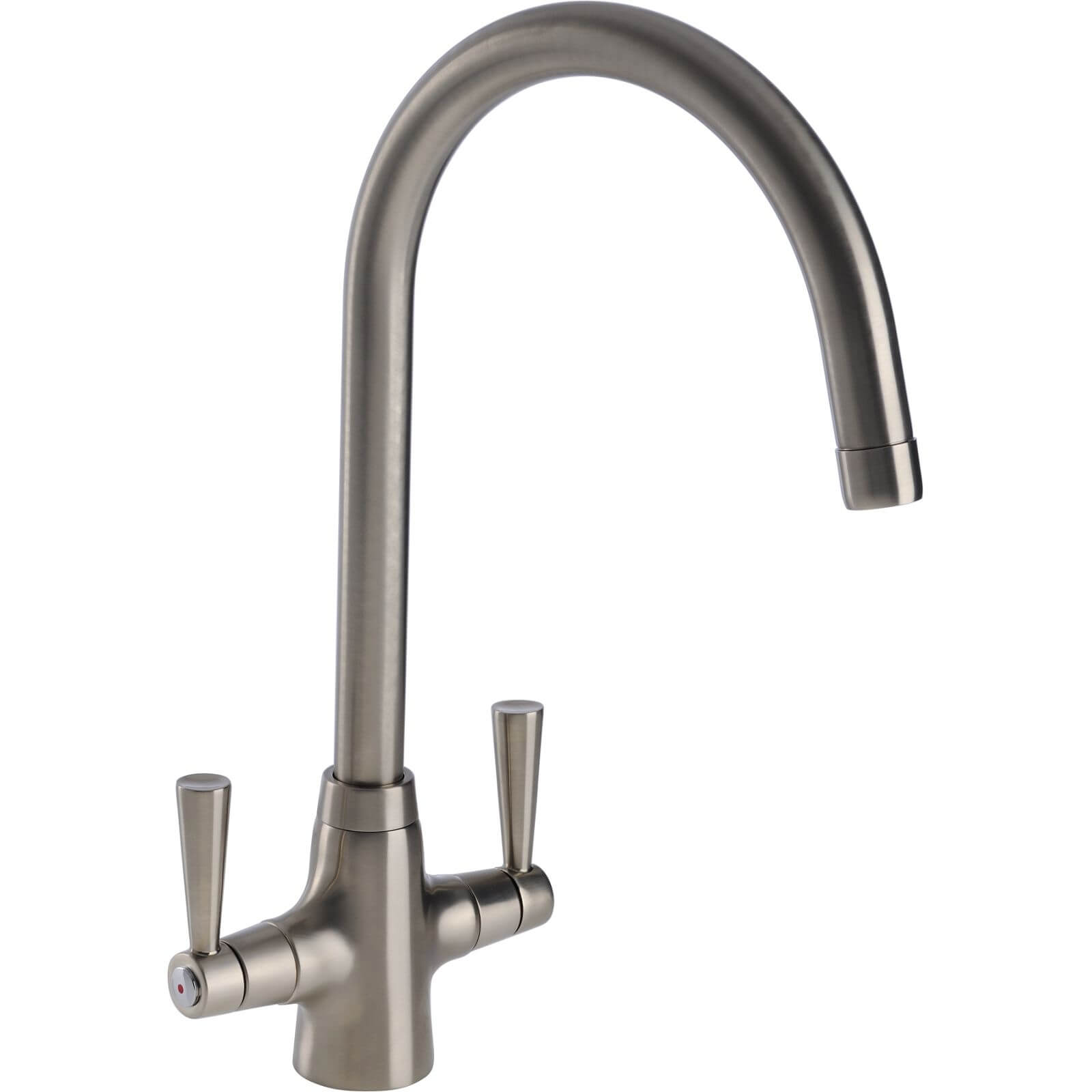 Fusion Dual Handle Monobloc Kitchen Tap - Brushed Price Comparisons | Compare The Build