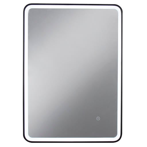 Croydex Henderson LED Illuminated Mirror Black Frame 500 x 700mm Mains Powered - MM830021E Price Comparisons | Compare The Build