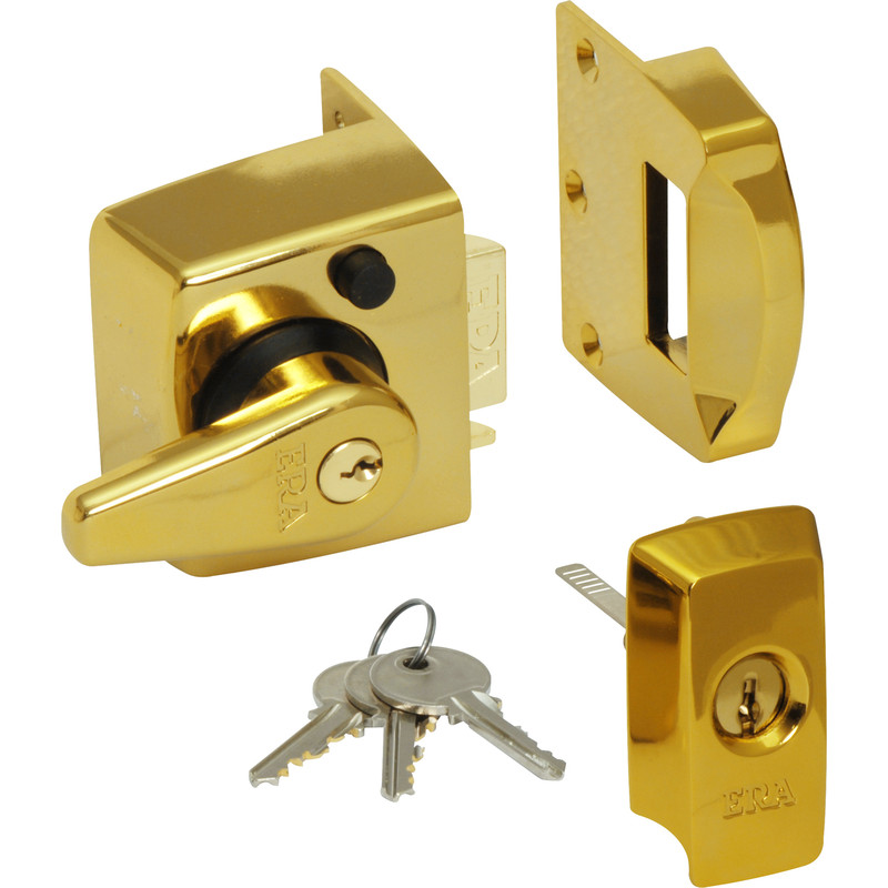 ERA BS High Security Nightlatch Brass Effect Narrow in Gold Price Comparisons | Compare The Build