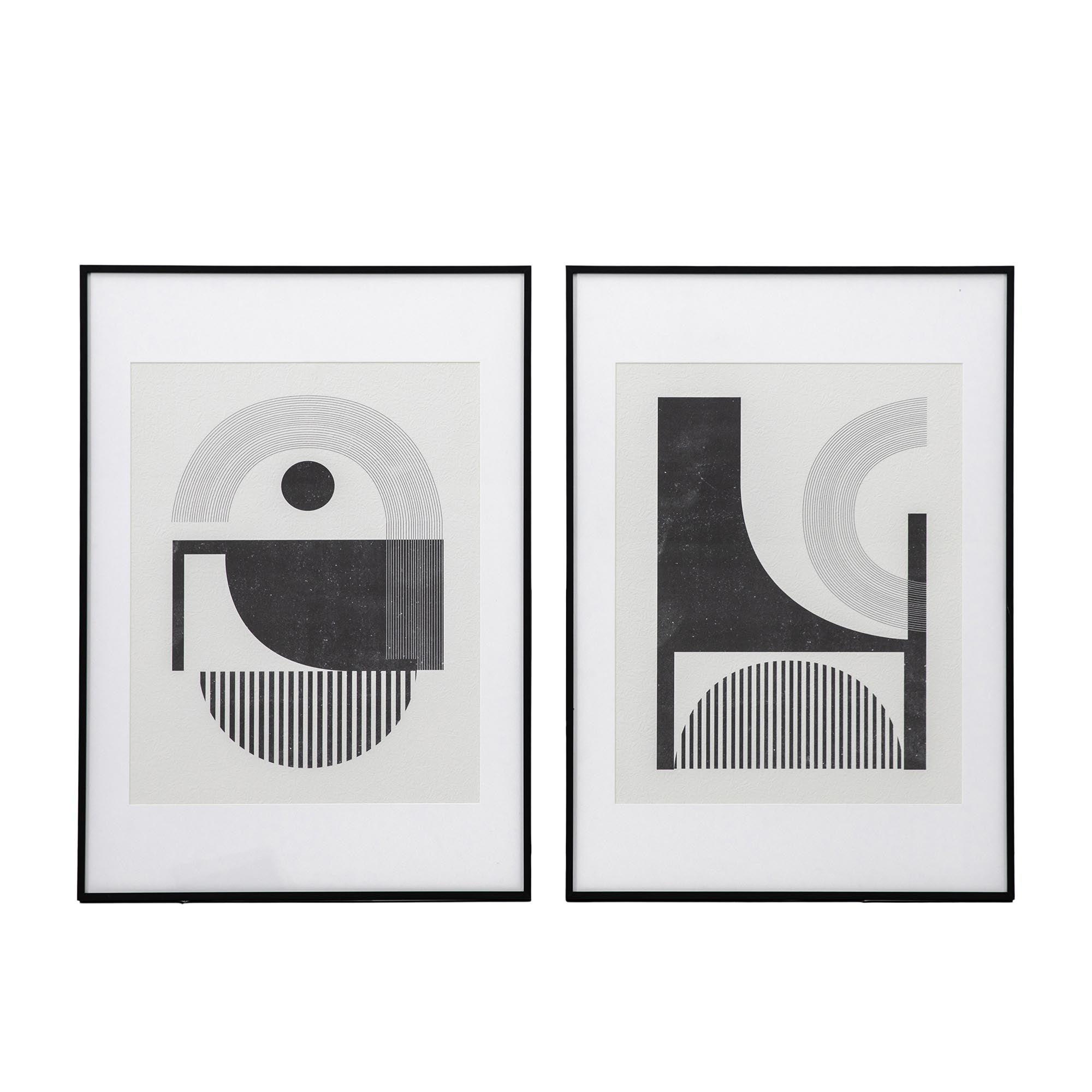 Set of 2 Regina Framed Art Black Price Comparisons | Compare The Build