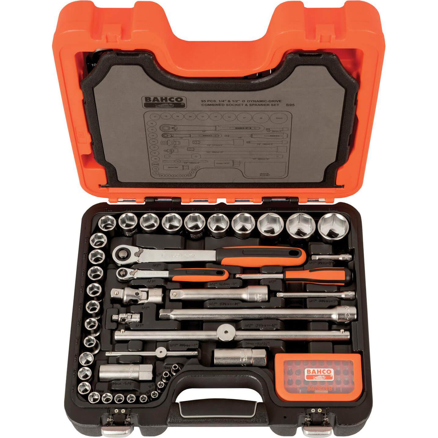 Bahco 95 Piece Combination Drive Socket Set Combination Price Comparisons | Compare The Build