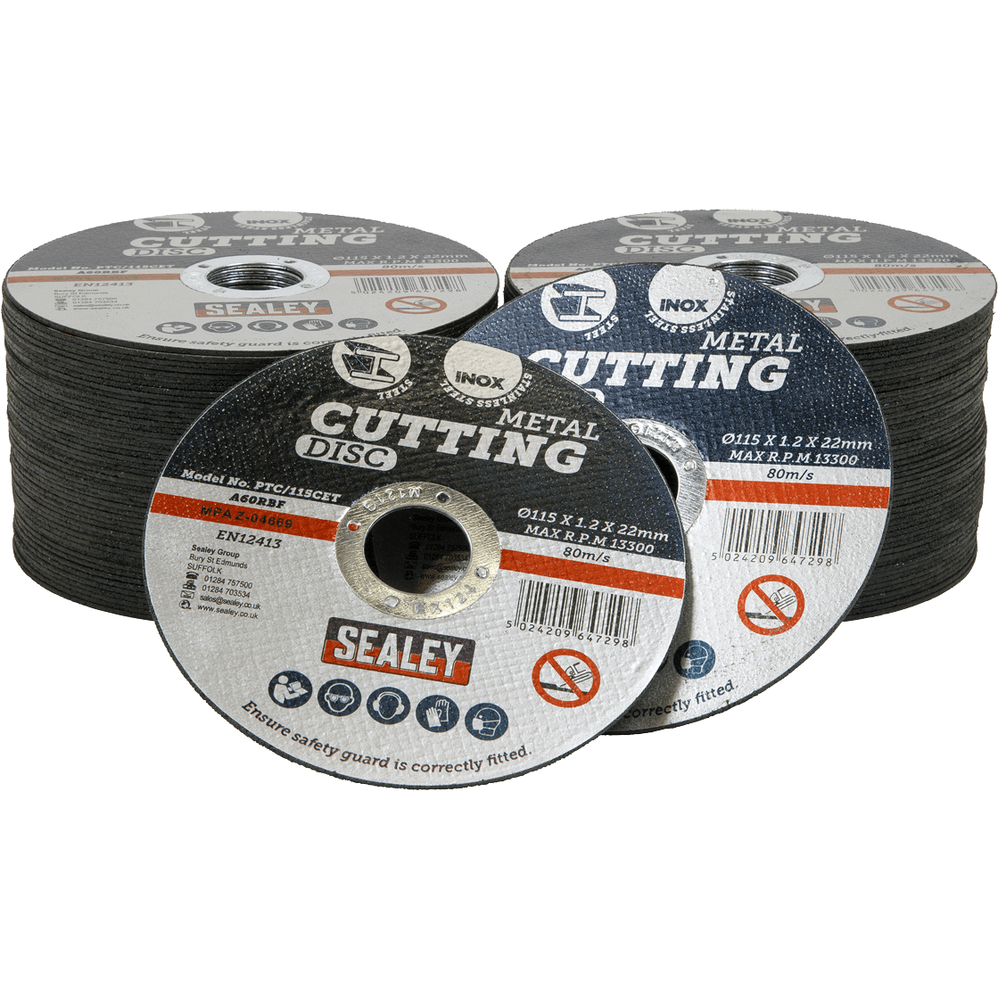 Sealey Metal Cutting Disc 115mm 1.2mm Pack of 100 | Compare The Build