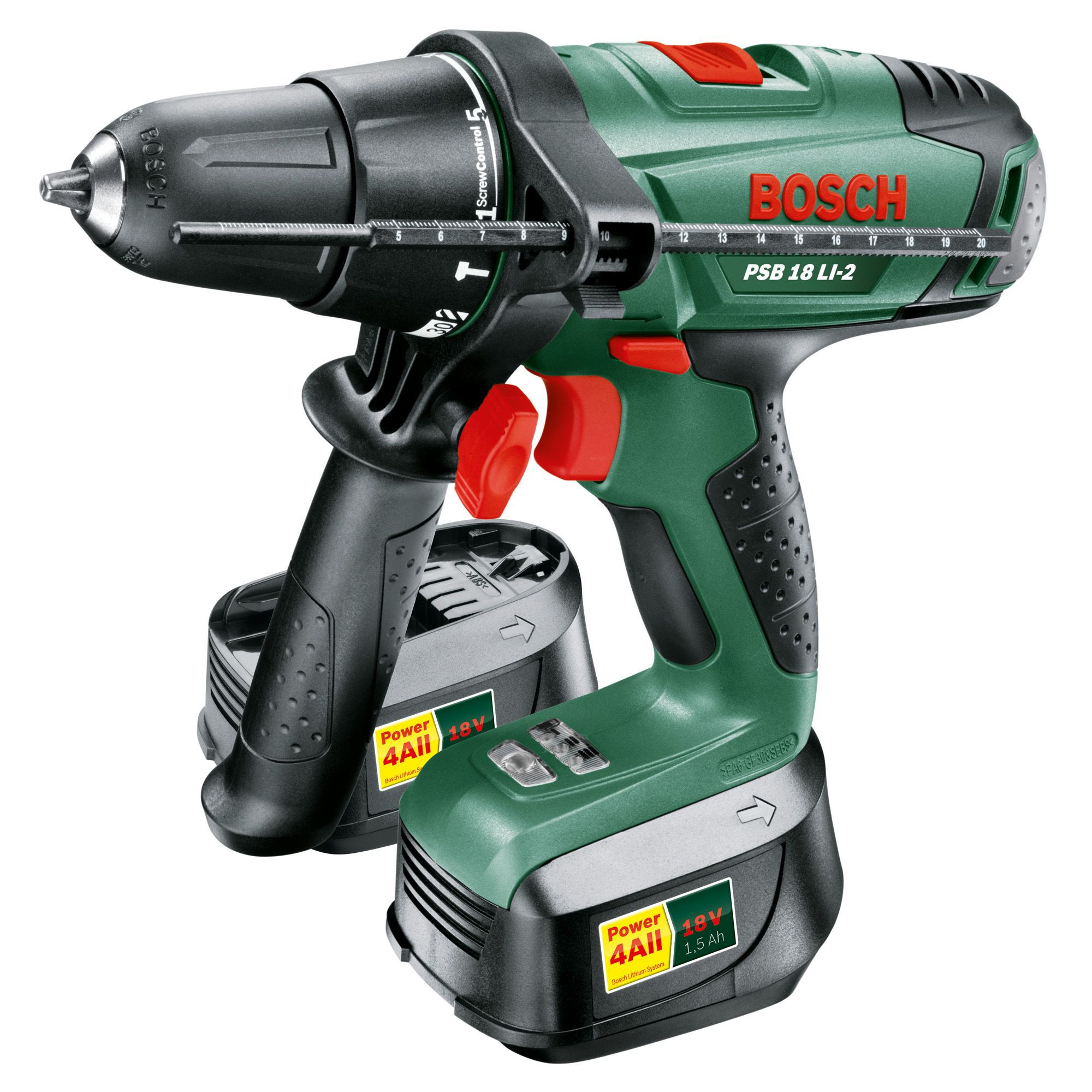 Bosch Cordless 18V Li-Ion Combi Drill 2 Batteries Psb18Li | Compare The Build