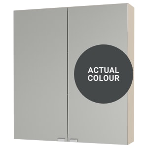 Duarti By Calypso Highwood 600mm Slimline Mirrored 2 Door Wall Hung Unit - Midnight Grey Price Comparisons | Compare The Build