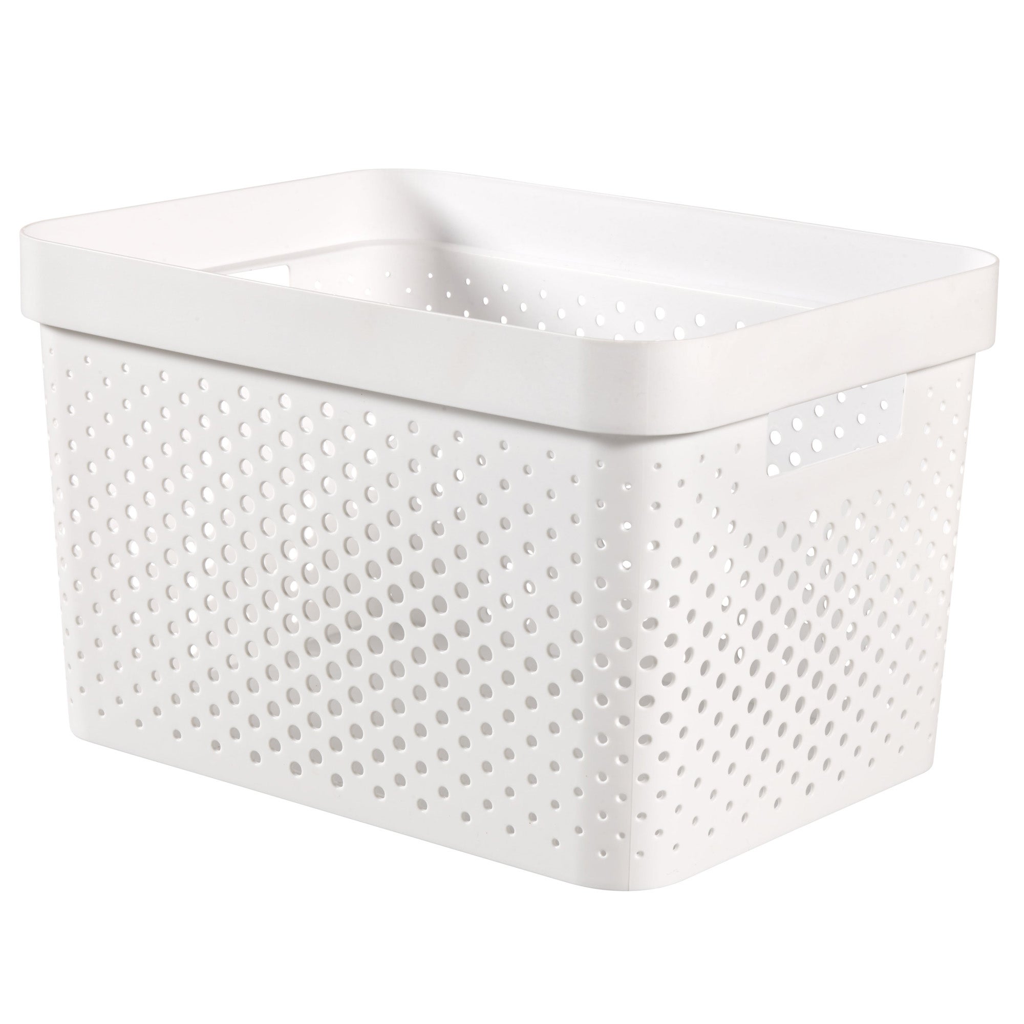 Curver Infinity Recycled Plastic 17L Storage Basket White Price Comparisons | Compare The Build