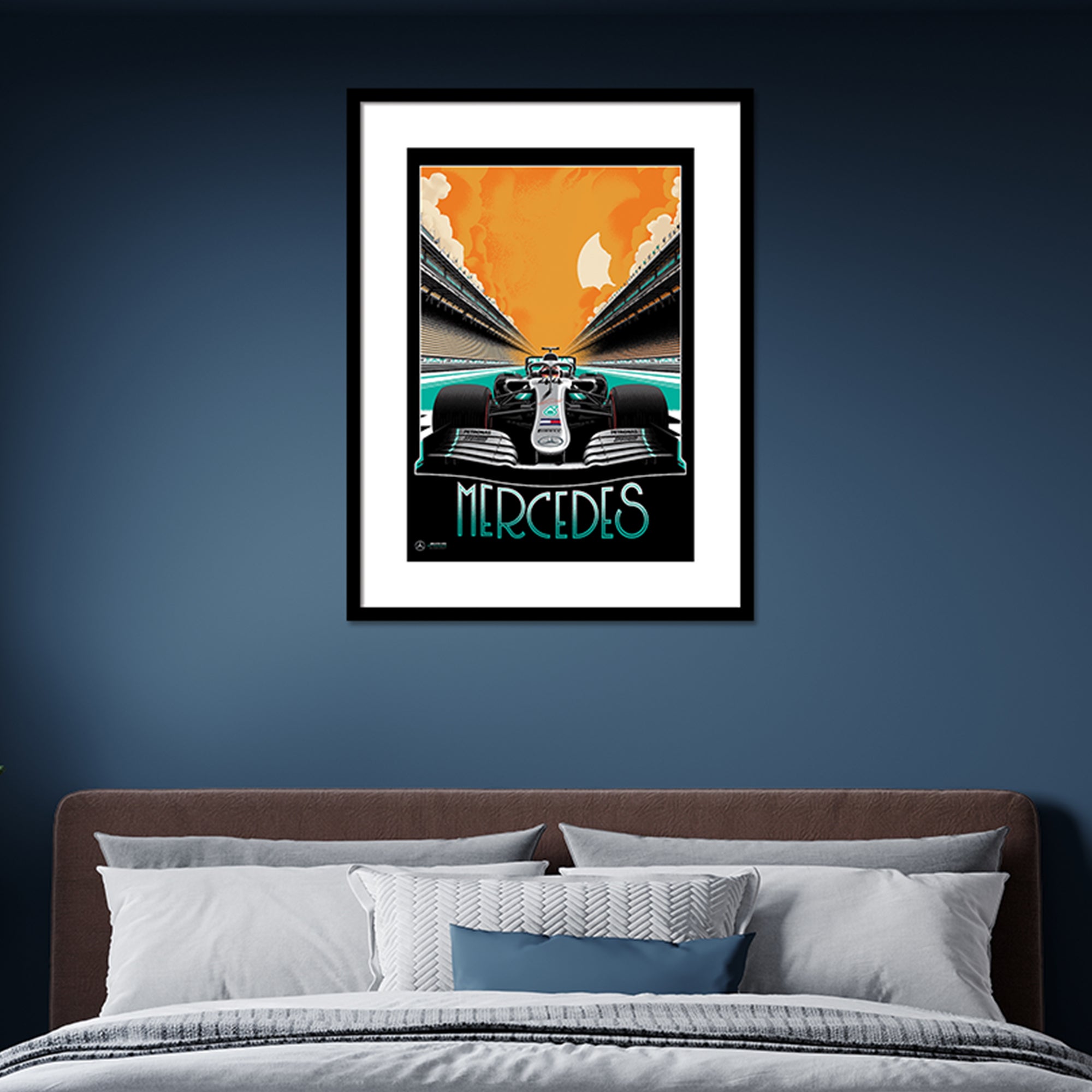 The Art Group F1 Mercedes Framed Print MultiColoured Price Comparisons | Compare The Build