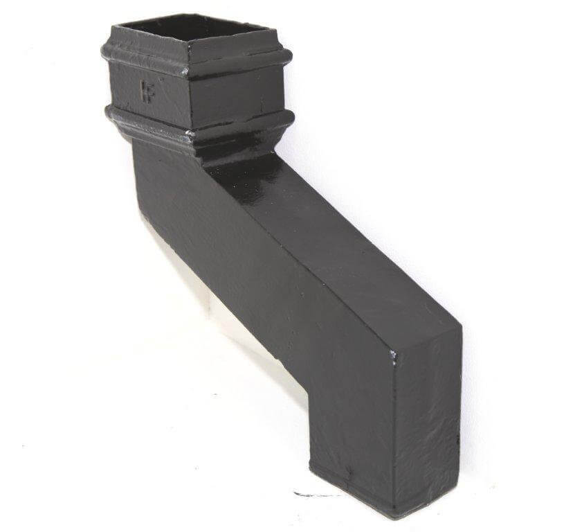 Cast Iron Square Downpipe Offset - 56mm Projection 75mm Black Price Comparisons | Compare The Build