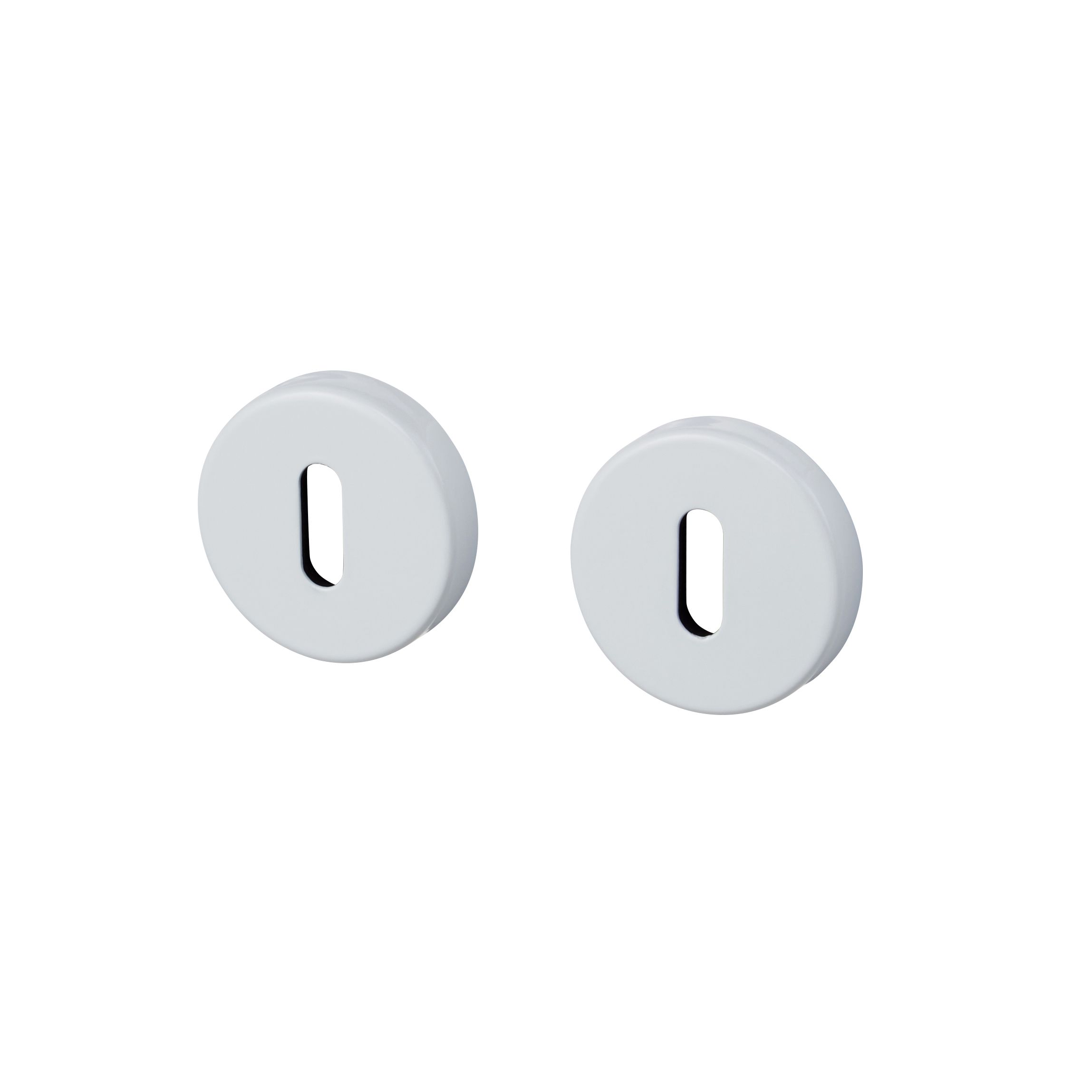 Colours Abla Gloss White Aluminium Door Escutcheon, Pack Of 2 Price Comparisons | Compare The Build