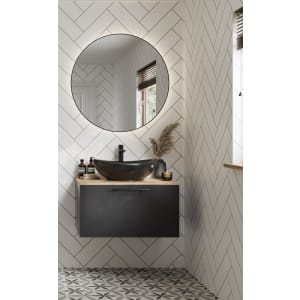 Multipanel Hydrolock Alpine White Herringbone Tile Effect Shower Panel - 2400 x 598mm Price Comparisons | Compare The Build