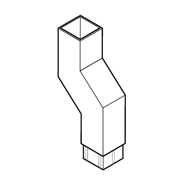 Alumasc Flushjoint Rectangular 135dg Fixed 75mm Offset 100mm x 75mm - White Aluminium CP43/75/135A/PPC/9016 Price Comparisons | Compare The Build