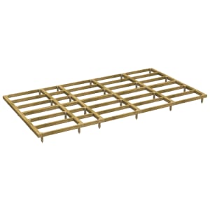 Power Sheds 18 x 10ft Pressure Treated Garden Building Base Kit Price Comparisons | Compare The Build