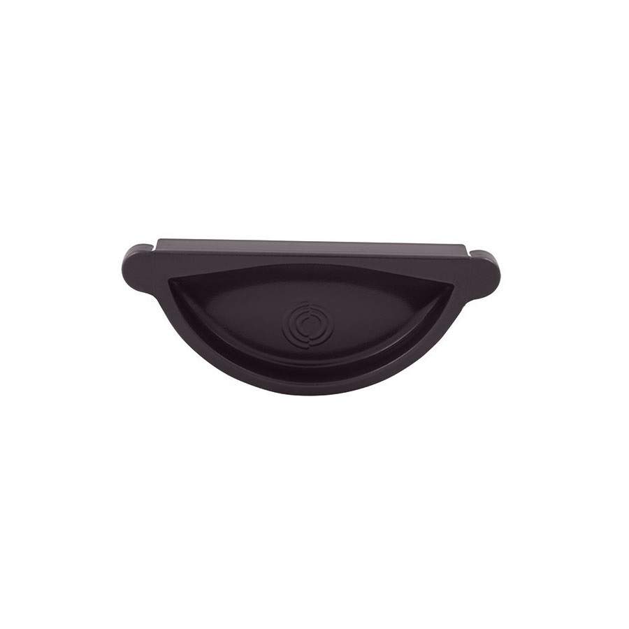 Lindab Half Round Steel Self Sealing Stop End 100mm - Coffee Brown Galvanised Steel RG100CB Price Comparisons | Compare The Build