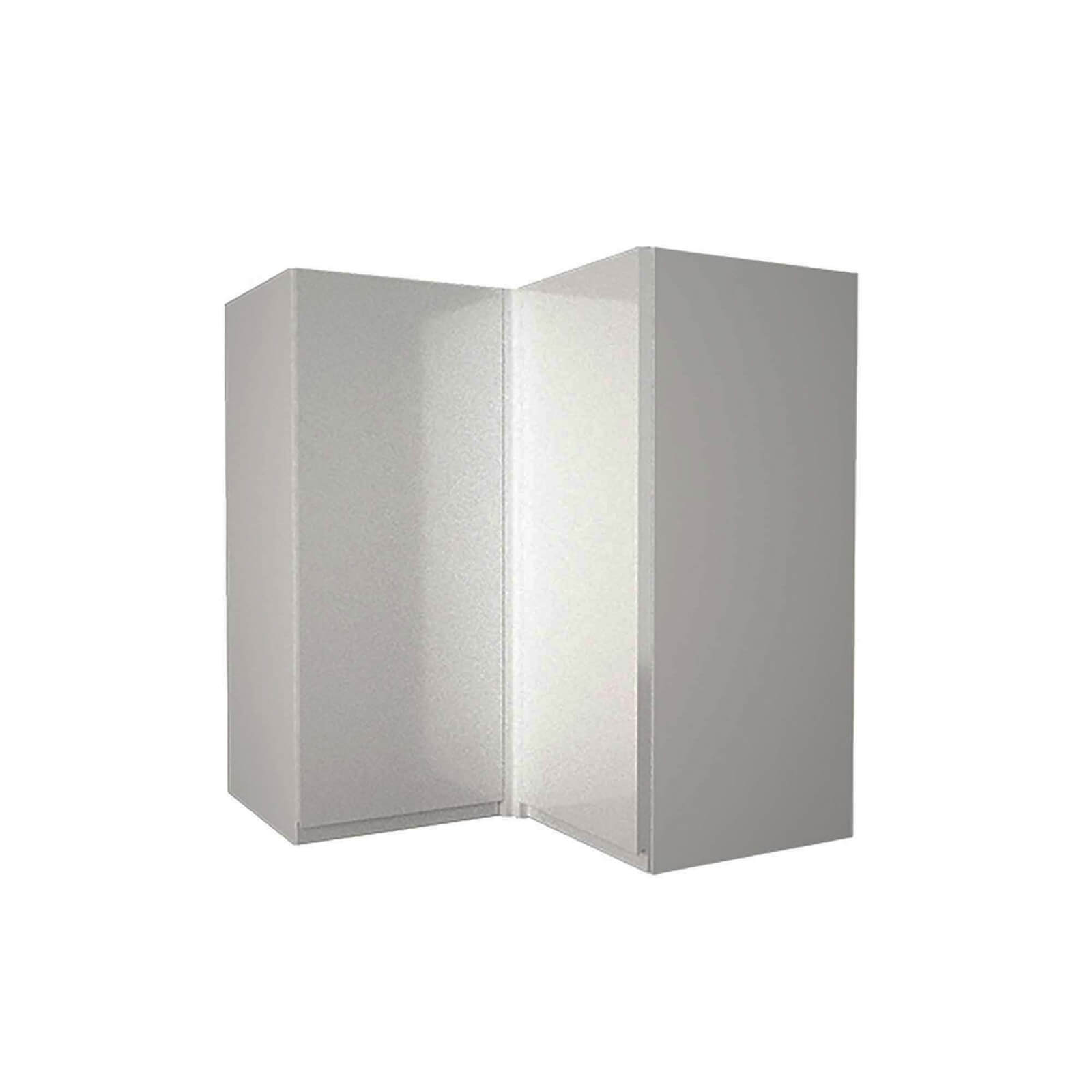 Handleless Grey Gloss 635mm Corner Wall Unit Price Comparisons | Compare The Build