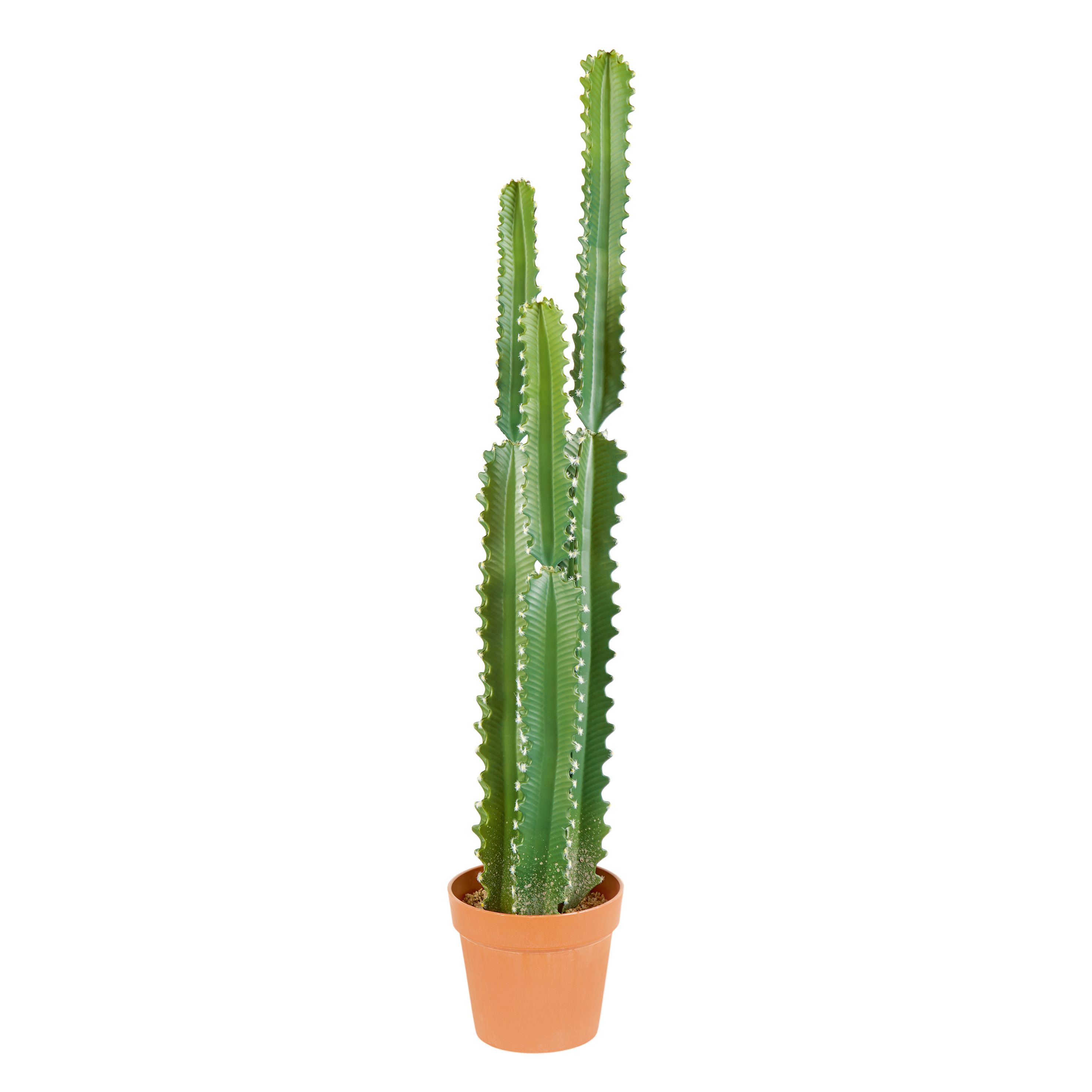 109Cm Cactus Artificial Plant In Terracotta Pot Price Comparisons | Compare The Build