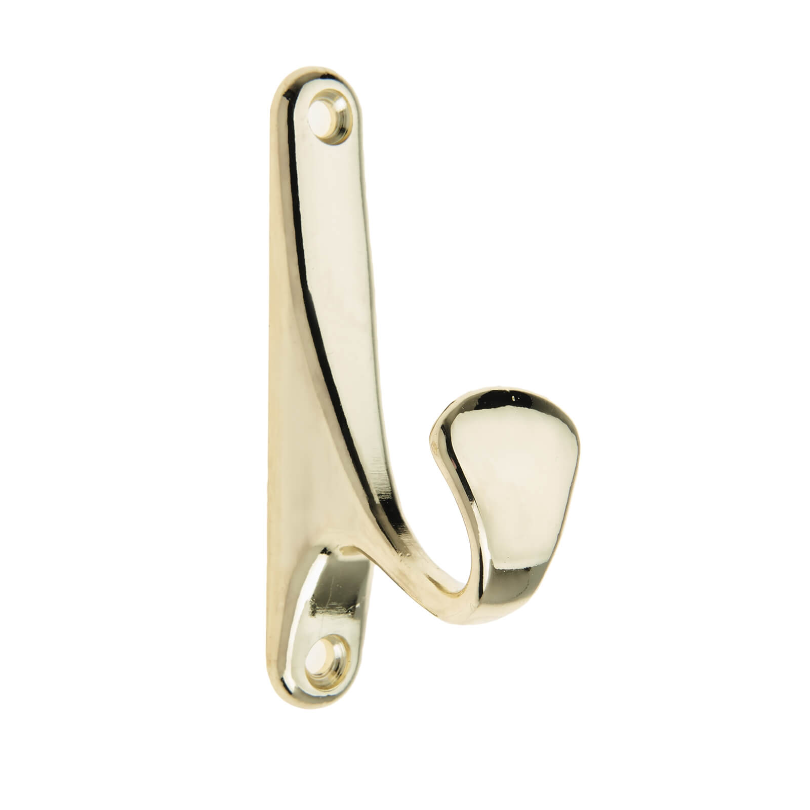 Bull Nose Hook - Polished Brass Price Comparisons | Compare The Build